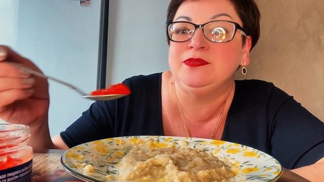 Каша на завтрак это самый вкусный перекус перед Обедом/Мукбанг каша