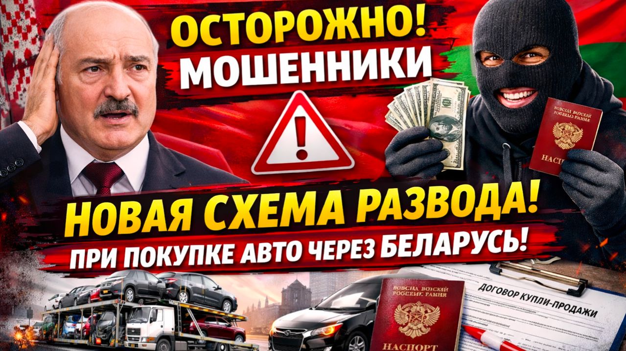 🚨ОСТОРОЖНО! Новая схема Развода при заказе авто через Беларусь😱