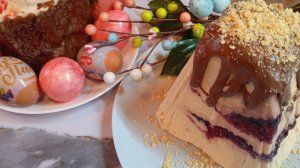 Творожная пасха с джемом.
