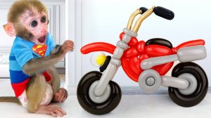 🎈Надувные машинки и мороженки из шариков от обезьянки - пакостника🙊