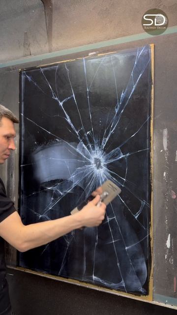 ЧЁРНОЕ ЗЕРКАЛО из лака Кристалл