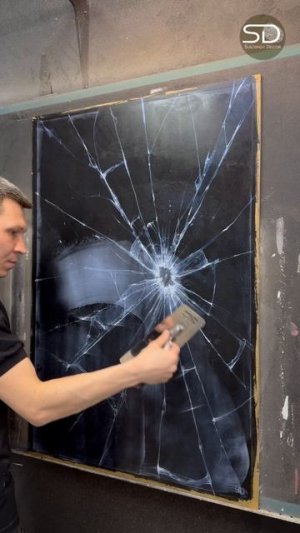 ЧЁРНОЕ ЗЕРКАЛО из лака “Кристалл”