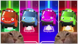 АВТОБУС ТАЙО и Цветные Машинки — Веселое Приключение: Красный, Синий, Зеленый №111 🚌🌈