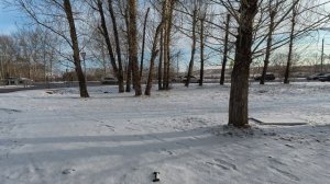 Красноярск, утро, снег 11.04.2026г.