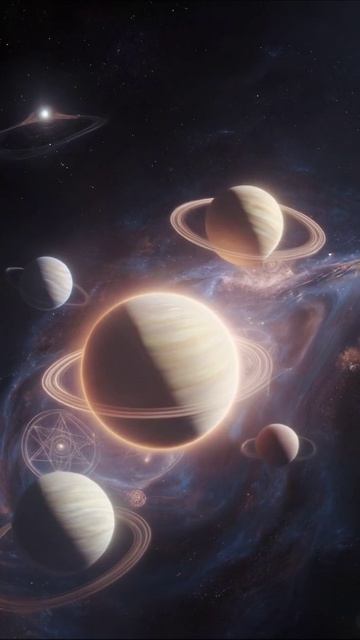 Космическая симфония: планеты и звезды #космос #астрономия #наука
