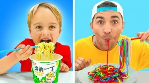 Дети учатся готовить пасту