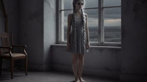 Серое платьице