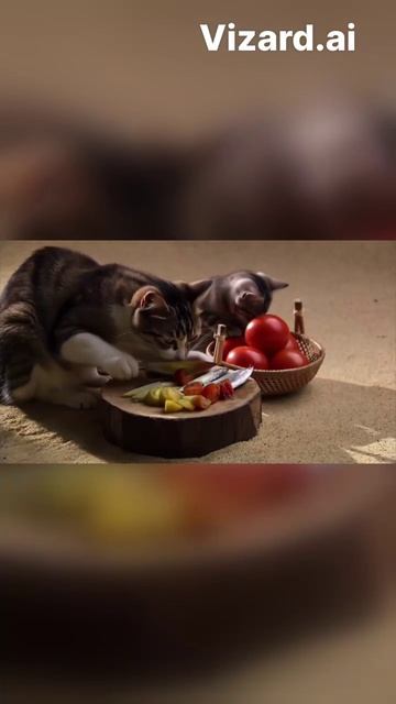 Приключения мамы-кошки и ее котенка!