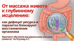 От массажа живота к исцелению: как дефицит ресурса и паразитоз блокируют восстановление организма .