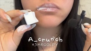 Сухой и Мокрый хруст/Пленный мел Красный 💋 /ASMRGOLDY 💯