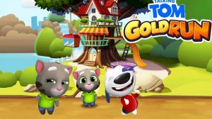 Говорящий Том бег за золотом, гонка на время, герои. Сборник. новая серия.Бегите, прыгайте и мчитесь