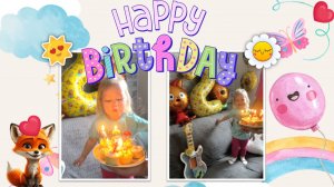 ДЕНЬ РОЖДЕНИЯ АЛИСЫ - 2 ГОДА! Алиса задувает свечи, радуется подаркам, играет на площадке!