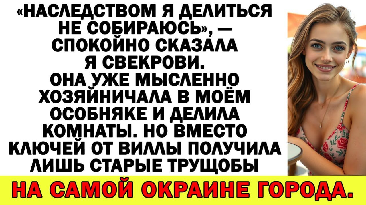 Истории из жизни Свекровь требовала моё наследство! Аудио рассказыЖизненные истории