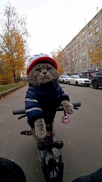 Коты на самокатах vs Полиция!