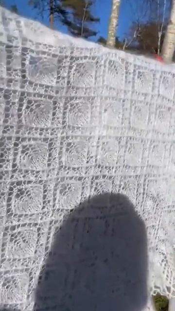 89507716355 Пуховая шаль,, Белая лебедь,, Видео отзыв моей покупательницы Любови.