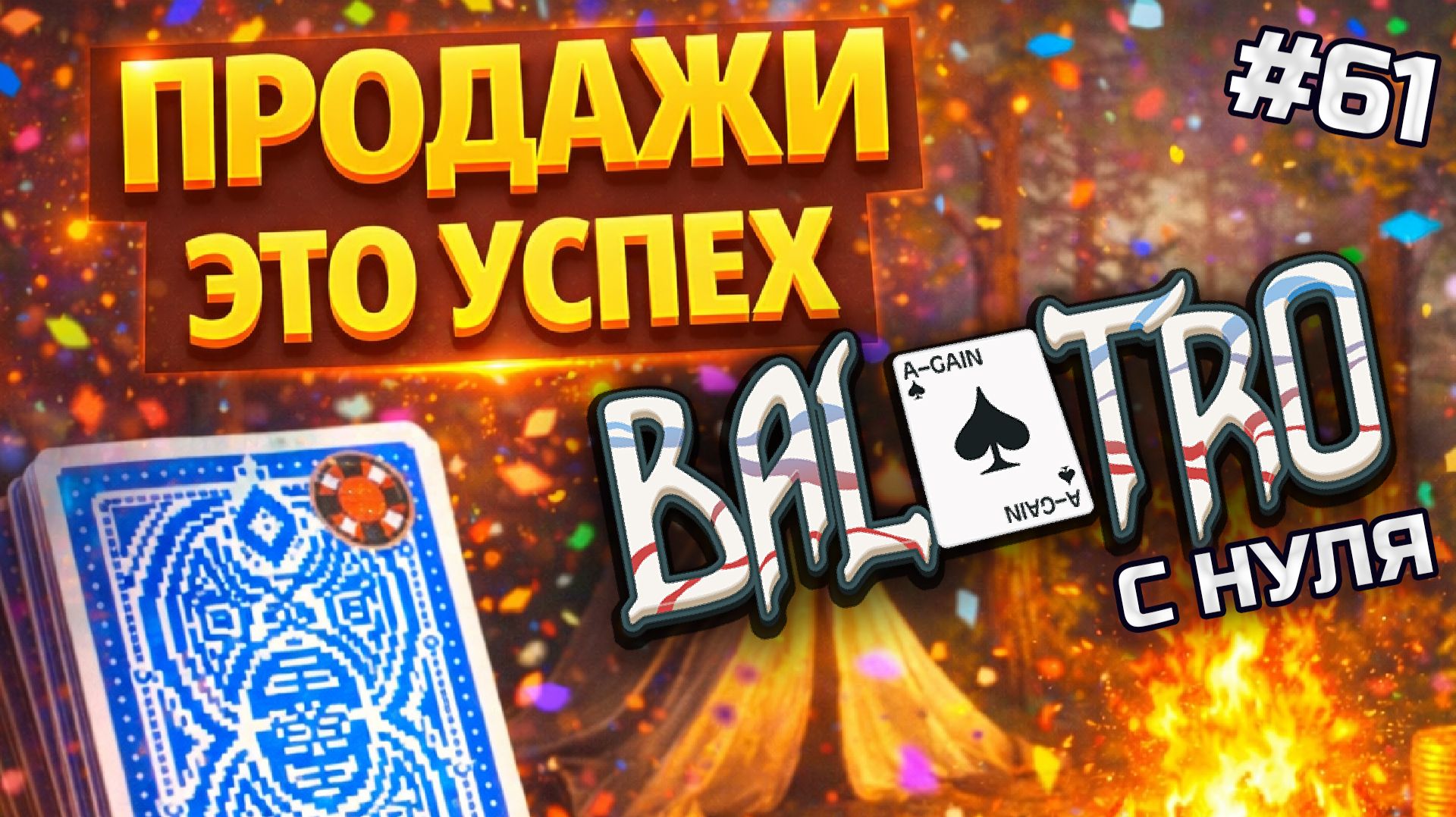 BALATRO С НУЛЯ #61 | ГОРИ ОНО ВСЁ ОГНЁМ: тонкий баланс денег и мульта / BLUE DECK, ORANGE STAKE (L7)