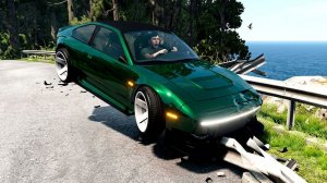 BeamNG Drive - Опасные повороты на дороге