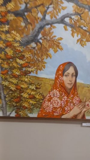 "Дуб и рябина" - сюжетные картины на выставке живописи кемеровской художницы Евгении Юмановой