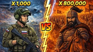 ЧТО ЕСЛИ ВСЯ СОВРЕМЕННАЯ АРМИЯ ПОПАДЁТ В 1237 ГОД? БИТВА ПРОТИВ ОРДЫ БАТЫЯ