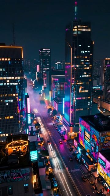 Ночная жизнь большого города город ночь архитектура