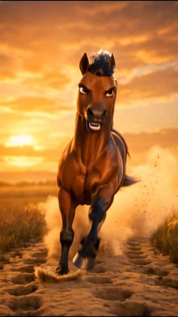 Сильный конь