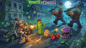 Зомби против растений! Plants vs Zombies ПвЗ PvZ Растения против Зомби Битва прохождение игры