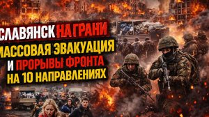 Славянск на грани: массовая эвакуация и прорывы фронта сразу на 10 направлениях