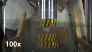 HYDRAULIC PRESS AND STEEL BALL HOT AND COLD