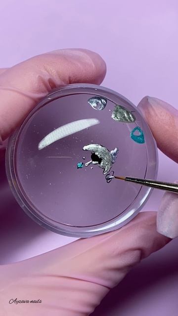 С Днем Космонавтики!  #маникюр #ногти #стемпинг #реверсивный #Протвино