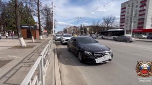 В Уфе наказали водителя Mercedes за грубое нарушение ПДД