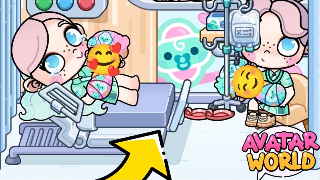 Рождение сына и дочки в аватар ворлд.