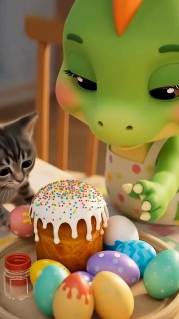 Тоша и Зося готовится к Пасхе