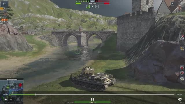 Играю в Танки, Ликвидировал в игре все -7 Танка. Игра в танк СССР Т-43. Смотреть танковое сражение.