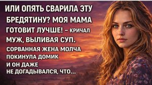 Что, опять сварила эту бредятину? Моя мама готовит лучше!