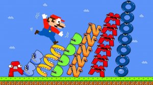 Mario СБЕГАЕТ от Alphabet ЛЕВЕЛАП! Игрушки 🏃