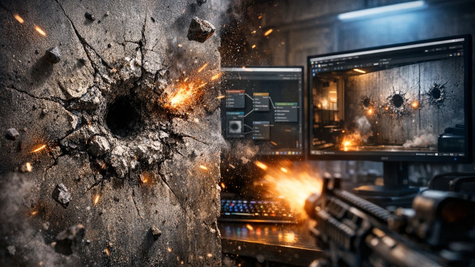 Декали в Unity - как сделать след от выстрелов