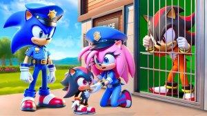 Мультики для детейШЭДОУ СБЕГАЕТ ИЗ ТЮРЬМЫ?! Сможет ли СОНИК‑ПОЛИЦЕЙСКИЙ его поймать?! | Анимация