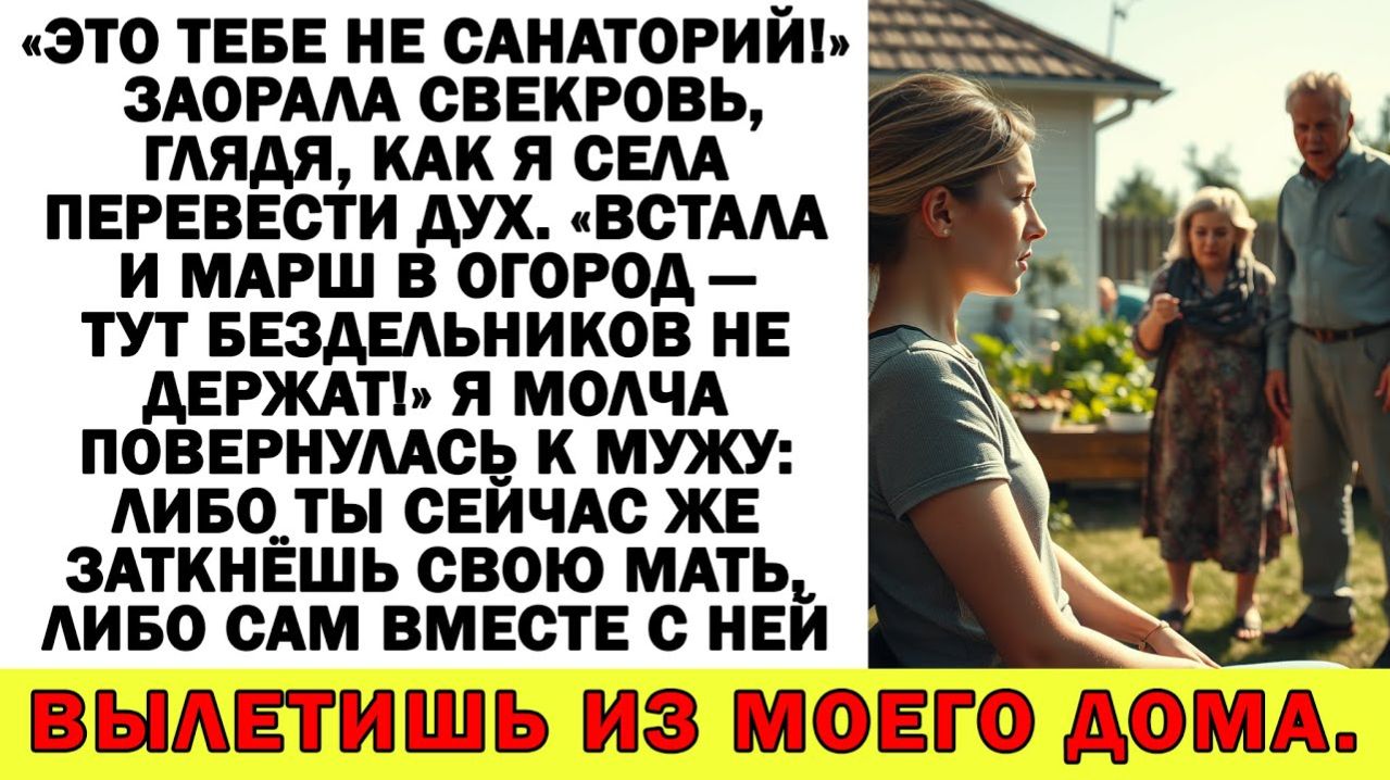 Истории из жизни | — Это тебе не санаторий! — заорала свекровь | Аудио рассказы|Жизненные истории
