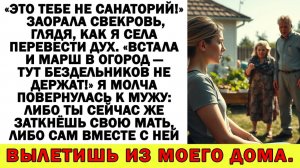Истории из жизни | — Это тебе не санаторий! — заорала свекровь | Аудио рассказы|Жизненные истории