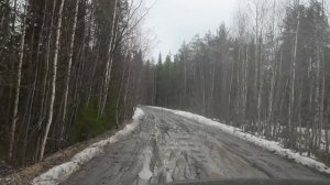 Кто куда а мы в лес.
По весенней распутице.Снег.Суглинок.Гололед.Дождь.