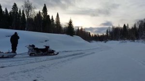 Зимняя рыбалка | По воде на снегоходе | Тестируем шуруповёрт