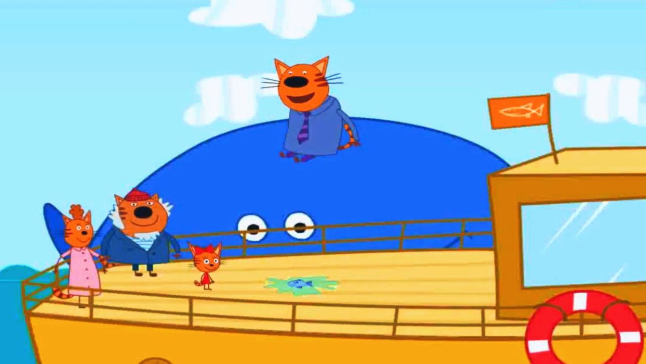 Три Кота Веселые Приключения. Удивительные Путешествия c Котятами в поисках Кита