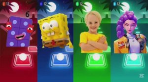 Губка Боб, Номерблоки, Влад и Ники против К-Поп Охотников