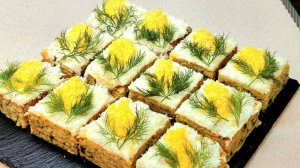 Весеннее настроение. Пирожное  ,,Мимоза" к 8 марта