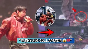Тэхён опять поскользнулся, но уже на сцене! Чонгук спешит с улыбкой к другу!