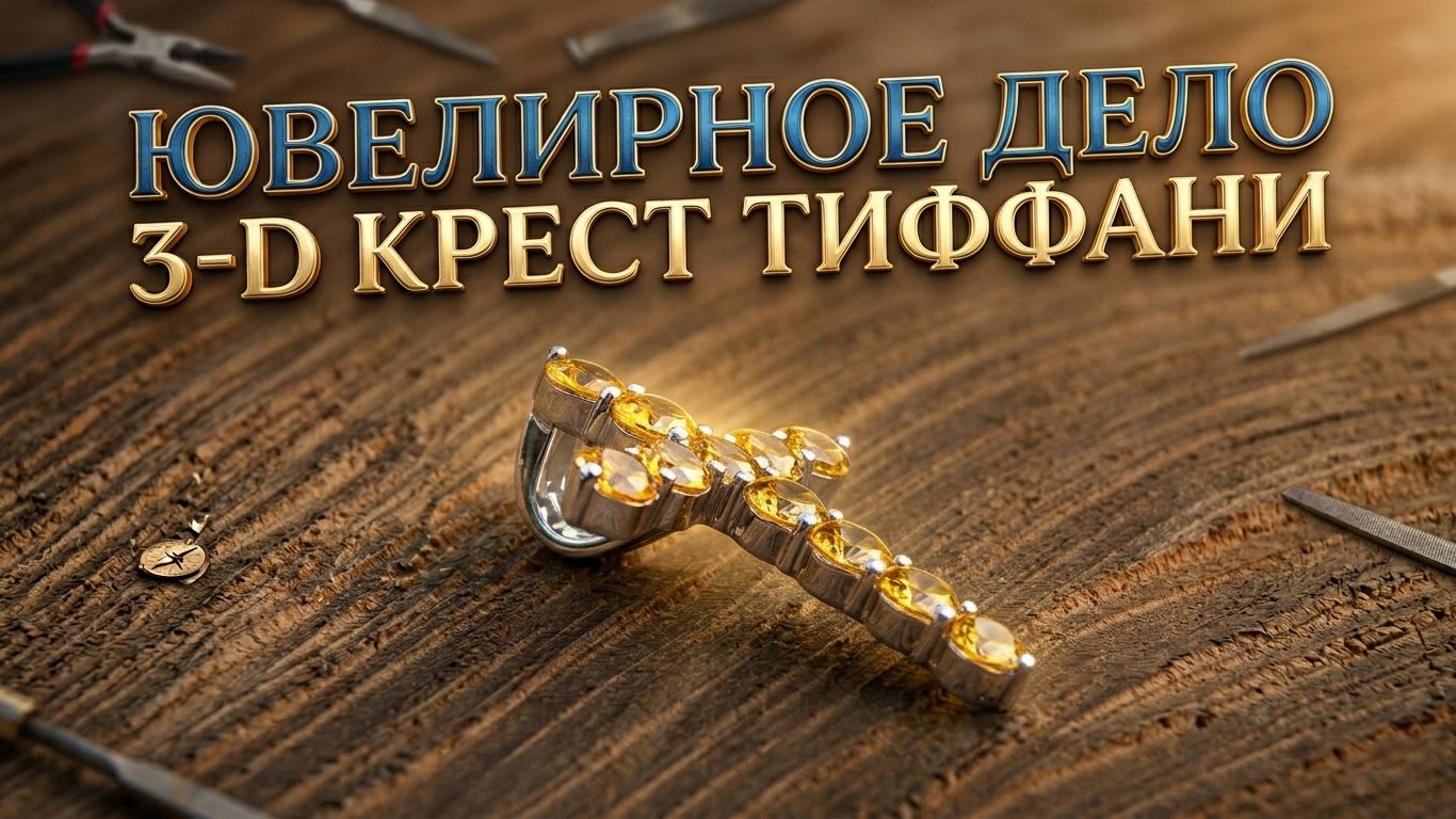 Ювелирное дело.3-D крест Тиффани (Ч.3)