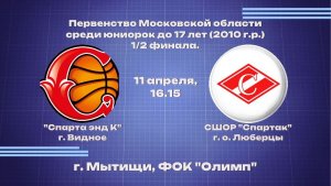 Финал 4-х Первенство Московской области среди девушек до 17 лет (2010 г.р. и моложе)