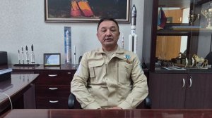 Поздравление космонавта А.А.Аимбетова по случаю 65-й годовщины первого полета человека в космос