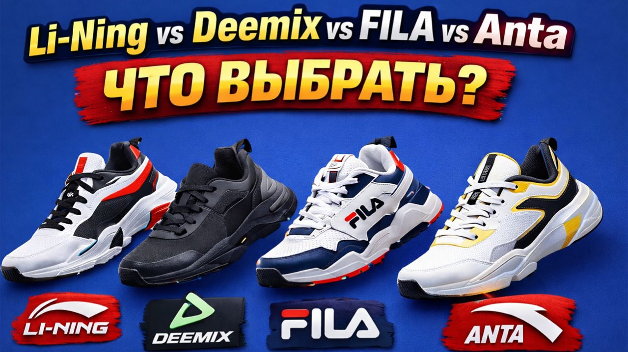 Fila, Anta, Demix, Li-ning какие кросовки купить?