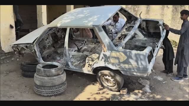Реставрация пакистанцами 40 летней японской легковушки